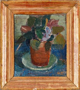 Nisse Zetterberg · NISSE ZETTERBERG, olja på pannå, sign.