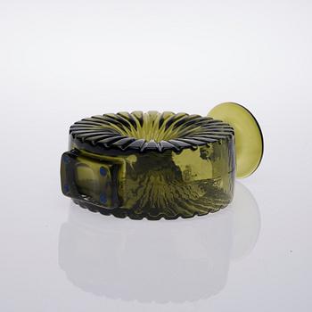FLASKA, glas "Solflaskan", Helena Tynell, Riihimäen lasi. Formgiven 1964.