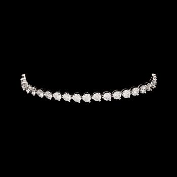 A brilliant cut diamond bracelet, tot. 10.05 cts.