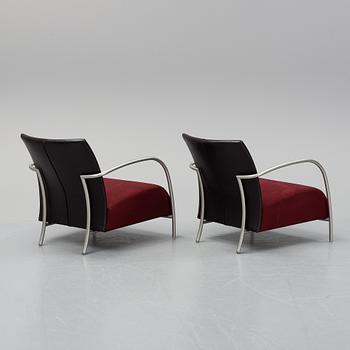 Gijs Papavoine, a pair of "Lomas" easy chairs for Montis.