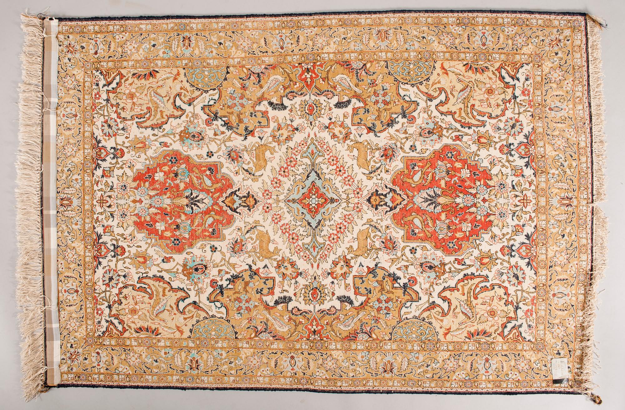 MATTA, silke, Qum, Iran 1960-70-tal. 156x108 cm.
