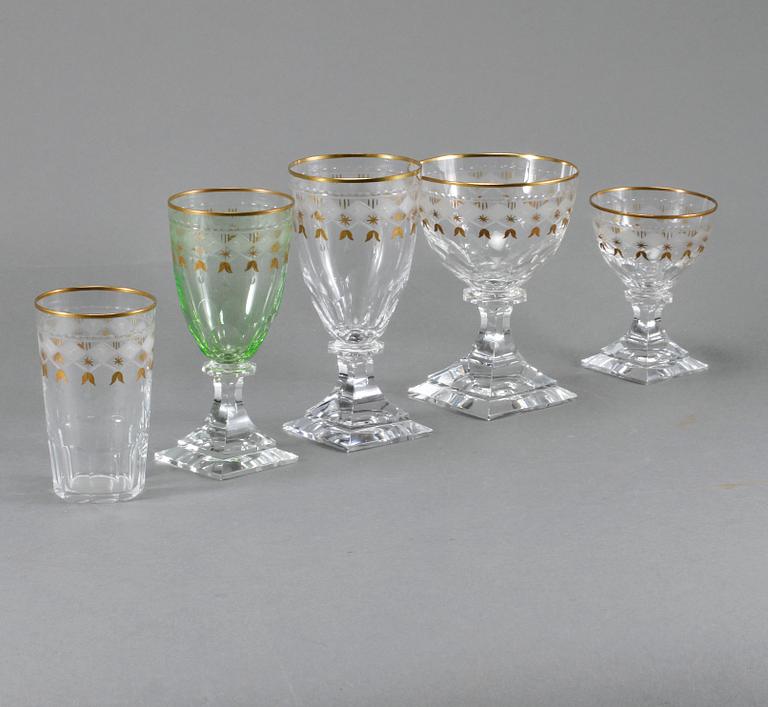 GLASSERVIS, 68 delar, "Odelberg Junior", Kosta, 1900-talets andra hälft.
