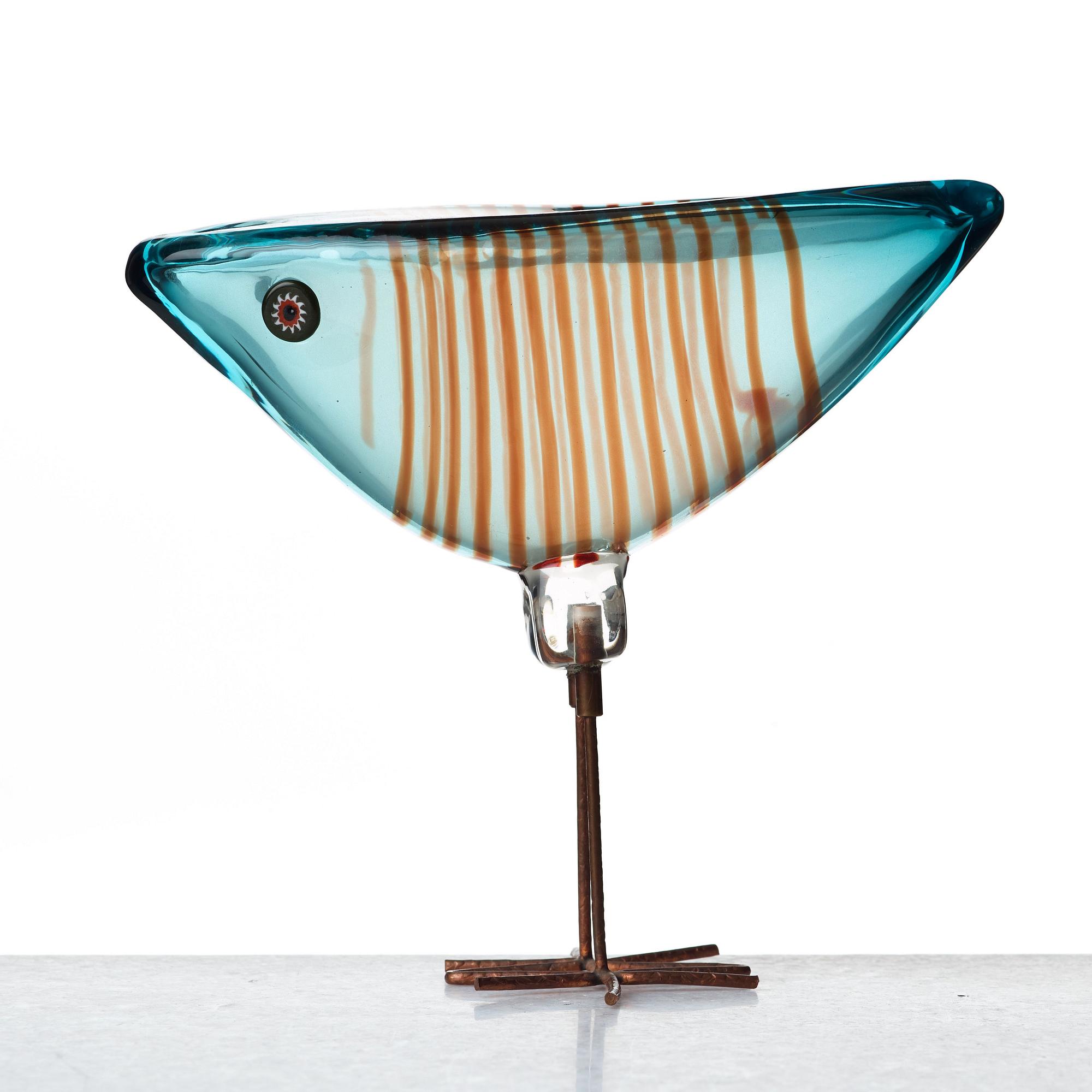 Alessandro Pianon, a "Pulcino" glass bird, Vistosi, Italy 1960's.