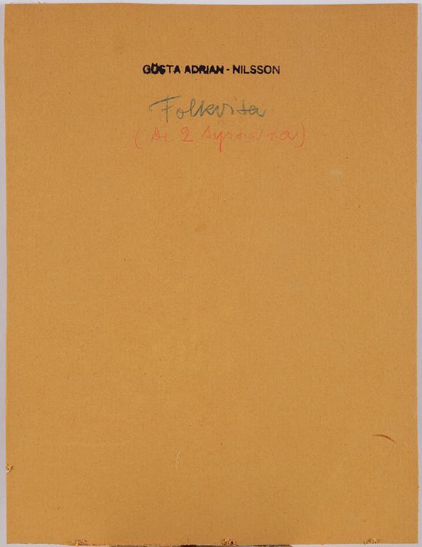 Gösta Adrian-Nilsson, "Folkvisa" (De två systrarna).