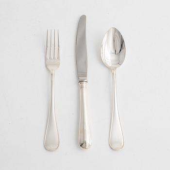 A 26 -piece silver flatware set, "Svensk Rund2, GAB & Mema, Sweden, 1994-2010.