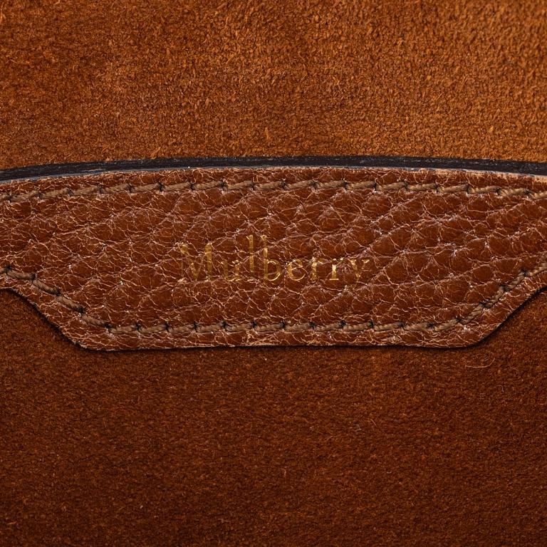 Mulberry, A cognac leather bag, "Small zipped Bayswater".