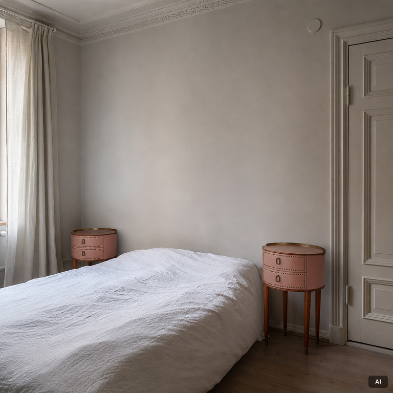 A pair of bedside tables, a pair, Halvdan Petterssons Möbelfabrik, Tibro, mid-20th century.