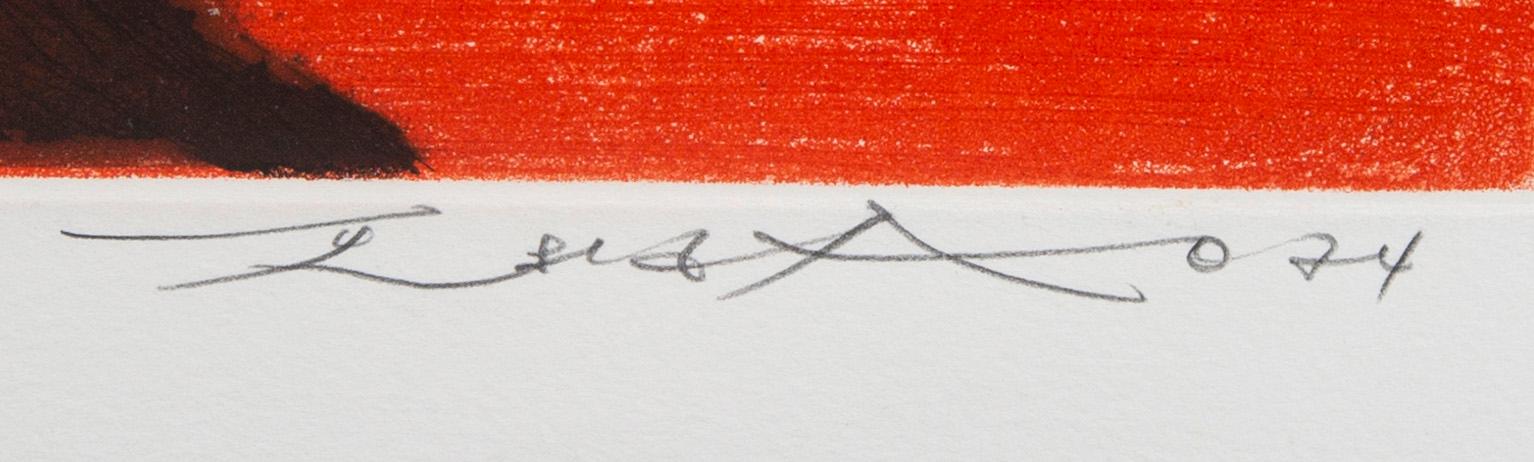 Zao Wou-ki, a signed and numbered colour etching.