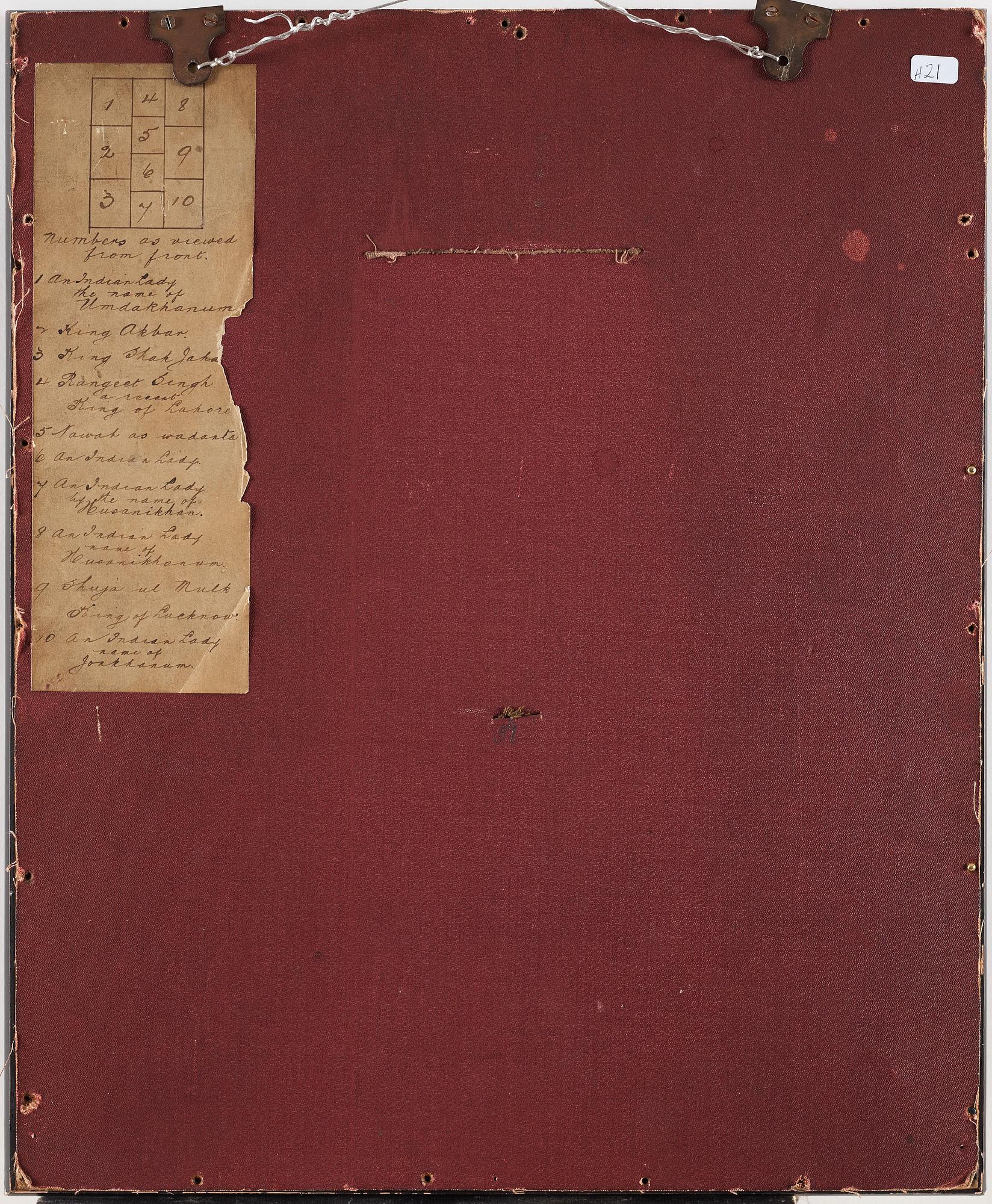 En samling indiska miniatyrmålningar, Delhi, circa 1870,