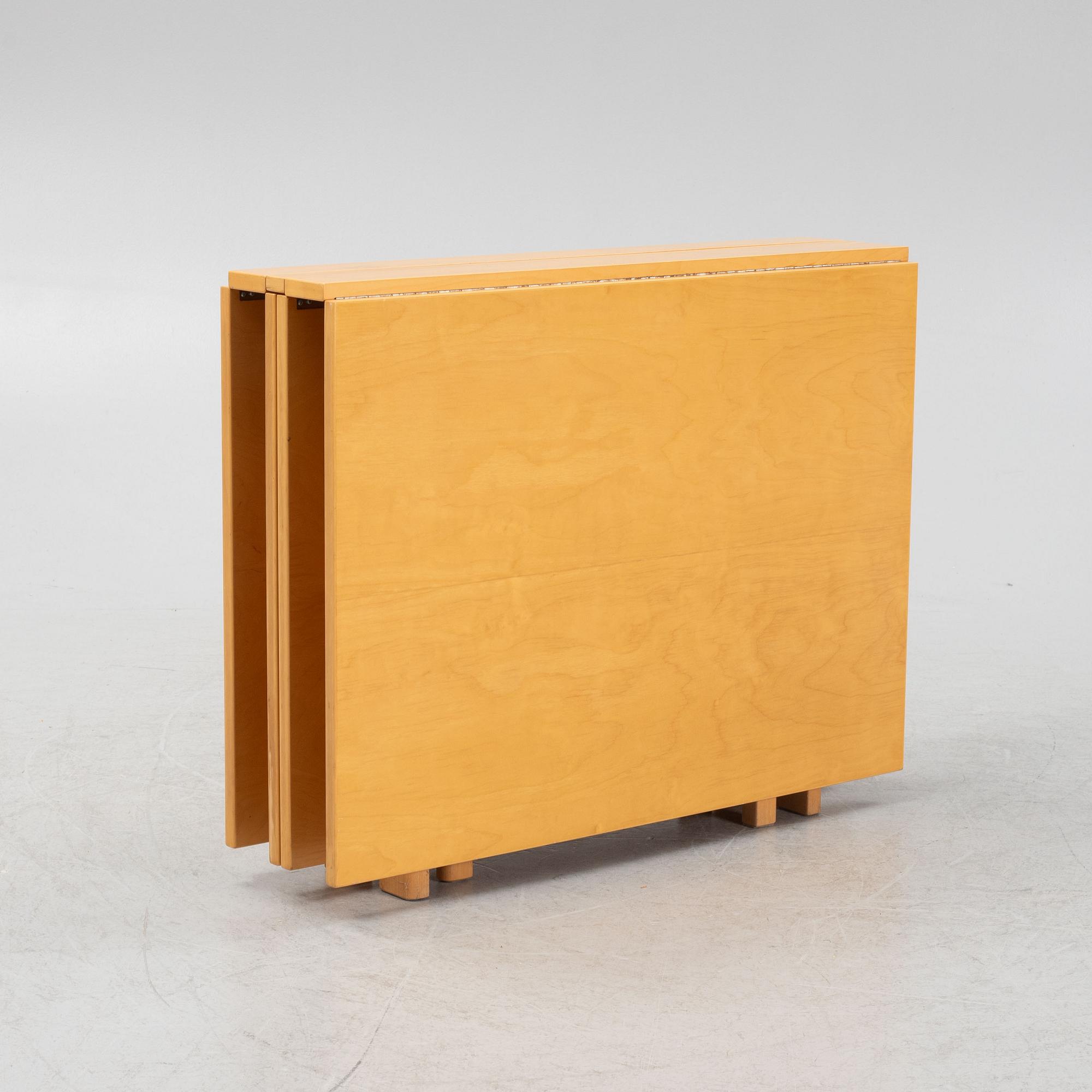 Bruno Mathsson, a 'Maria Flap' folding table, Mathsson International, Värnamo.