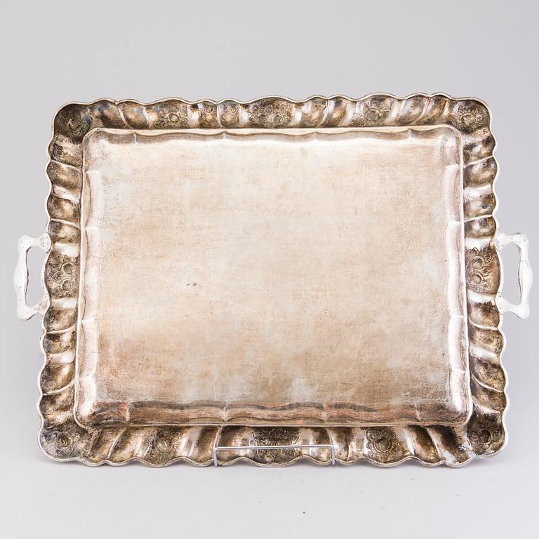 BRICKA, silver, Wien 1812, otydlig mästarstämpel.