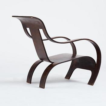 Gerald Summers, an easy chair, probably executed on license in Sweden for Makers of Simple Furniture, 1930-40's.