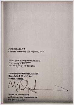 Mikael Jansson, "Julia Roberts, #1, Chateau Marmont, Los Angeles", 2001.