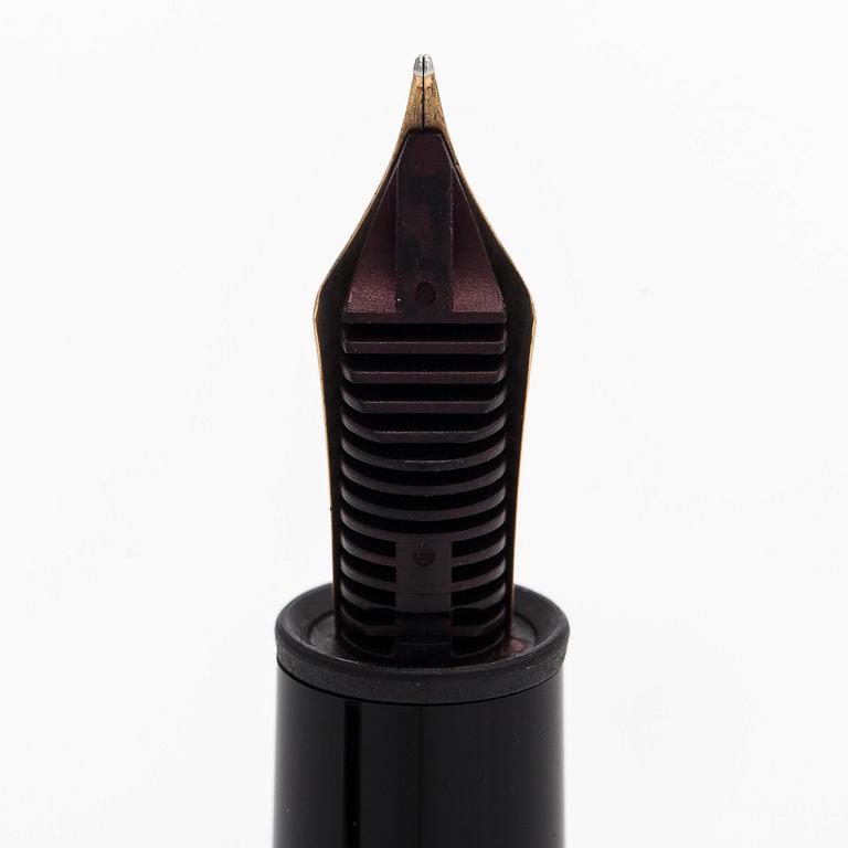 Montblanc, a Meisterstück fountain pen.