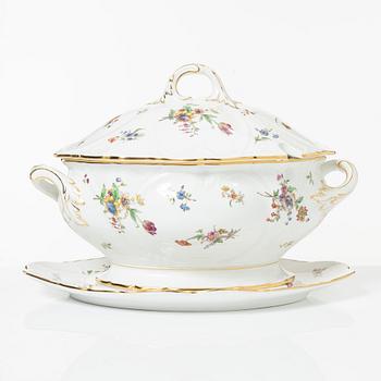 Servisdelar, 55st, porslin, Rörstrand, sent 1800-/tidigt 1900-tal.