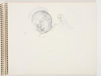 Lotte Laserstein, Sketchbook with approximately 42 drawings, of which 1 is signed.