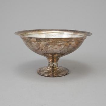 A silver Bowl by GAB, Stockholm, 1927.