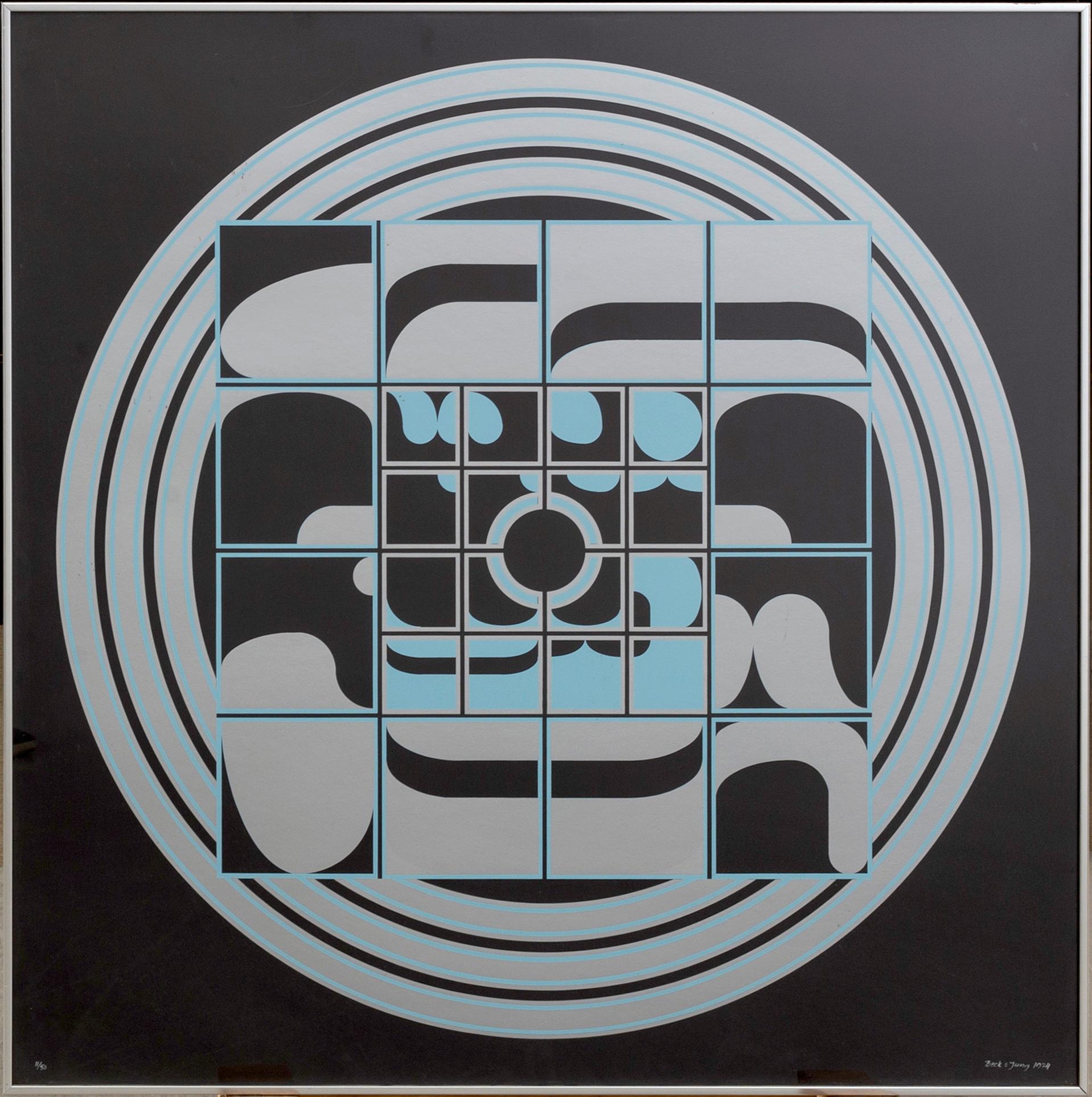 BECK & JUNG, Färgserigrafi, signerad och numrerad 11/50, daterad 1974.