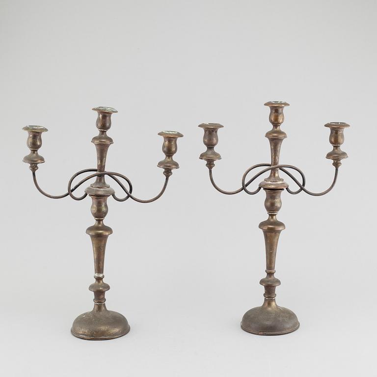 A pair of candelabras from around year 1900.