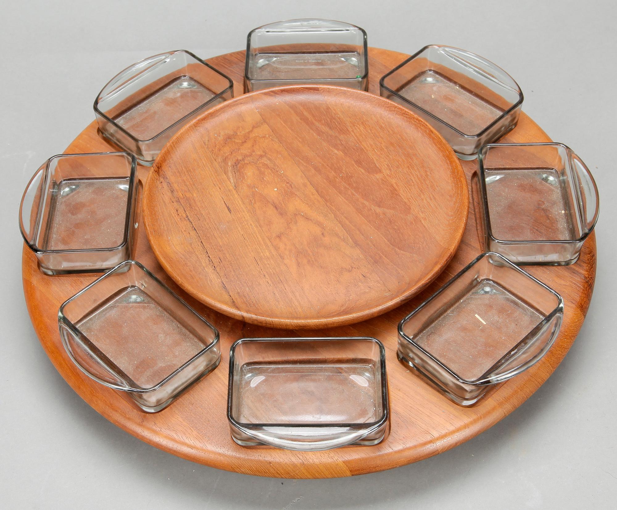 SERVERINGSSNURRA, sk Lazy Susan, Digsmed, Danmark, 1960-tal.