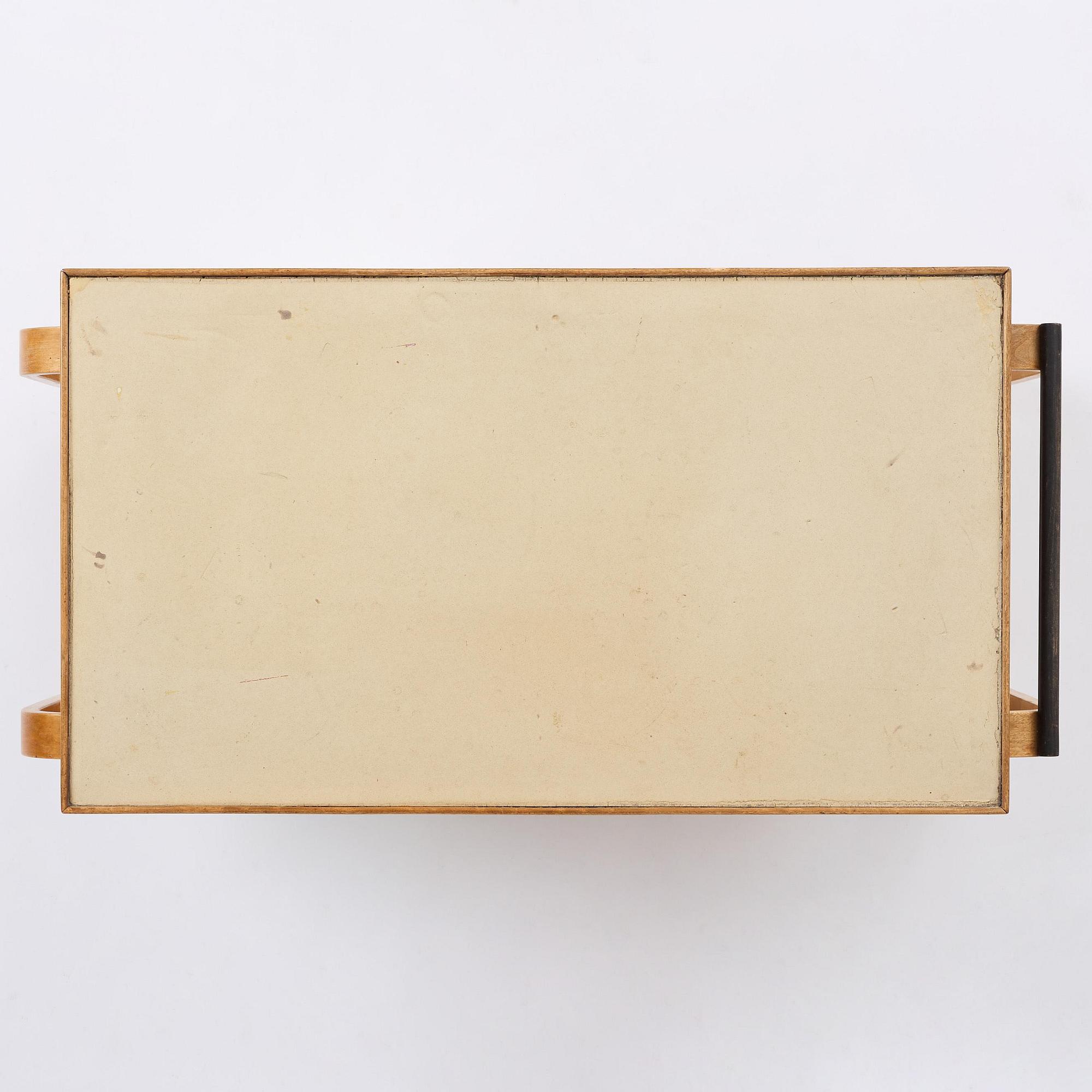 Alvar Aalto, serveringsvagn, modell "98", O.Y. Huonekalu-ja Rakennustyötehdas A.B, för Finmar Ltd, Finland, 1934-39.