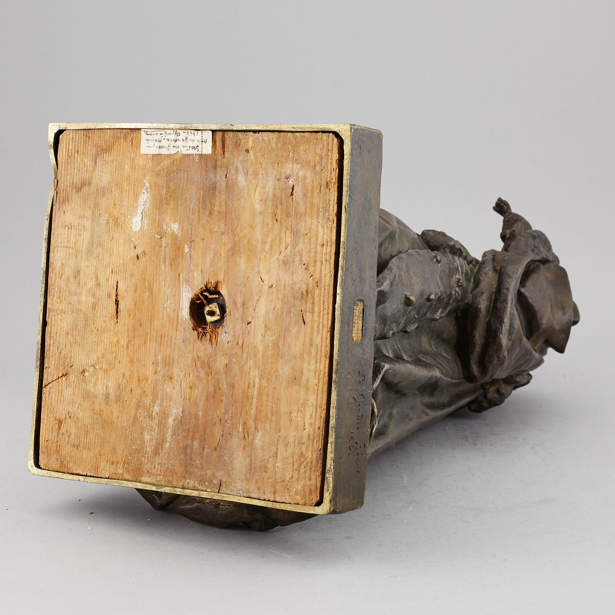 JEAN-FRANÇOIS LEGENDRE-HÉRAL, attributed to, sculpture, bronze, signed and dated 1843.