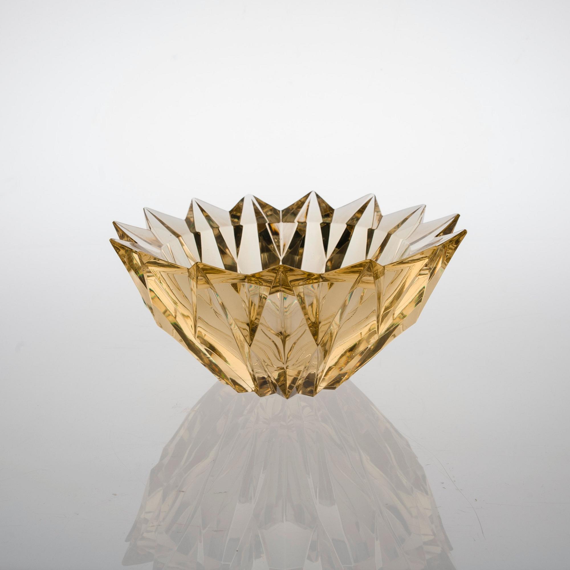 Aimo Okkolin, CRYSTAL VASES, 3 PCS.