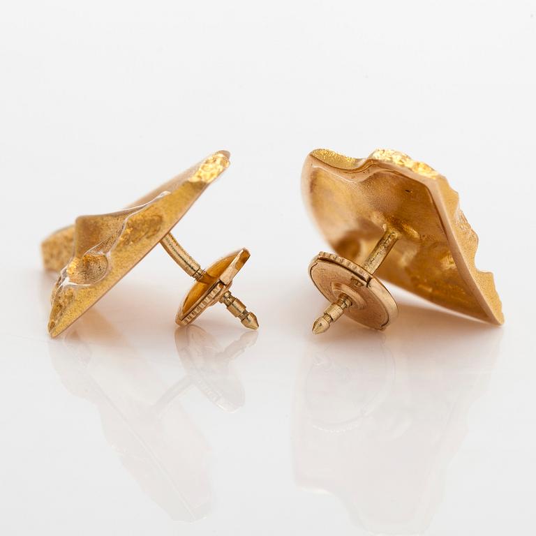 Björn Weckström, korvakorut, "Frutto", 14K kultaa, Lapponia 1990.