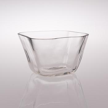 ALVAR AALTO, GLASS SCULPTURE, 4 PIECES. The Aalto Flower. Signed Alvar Aalto. Iittala 1950/60s.