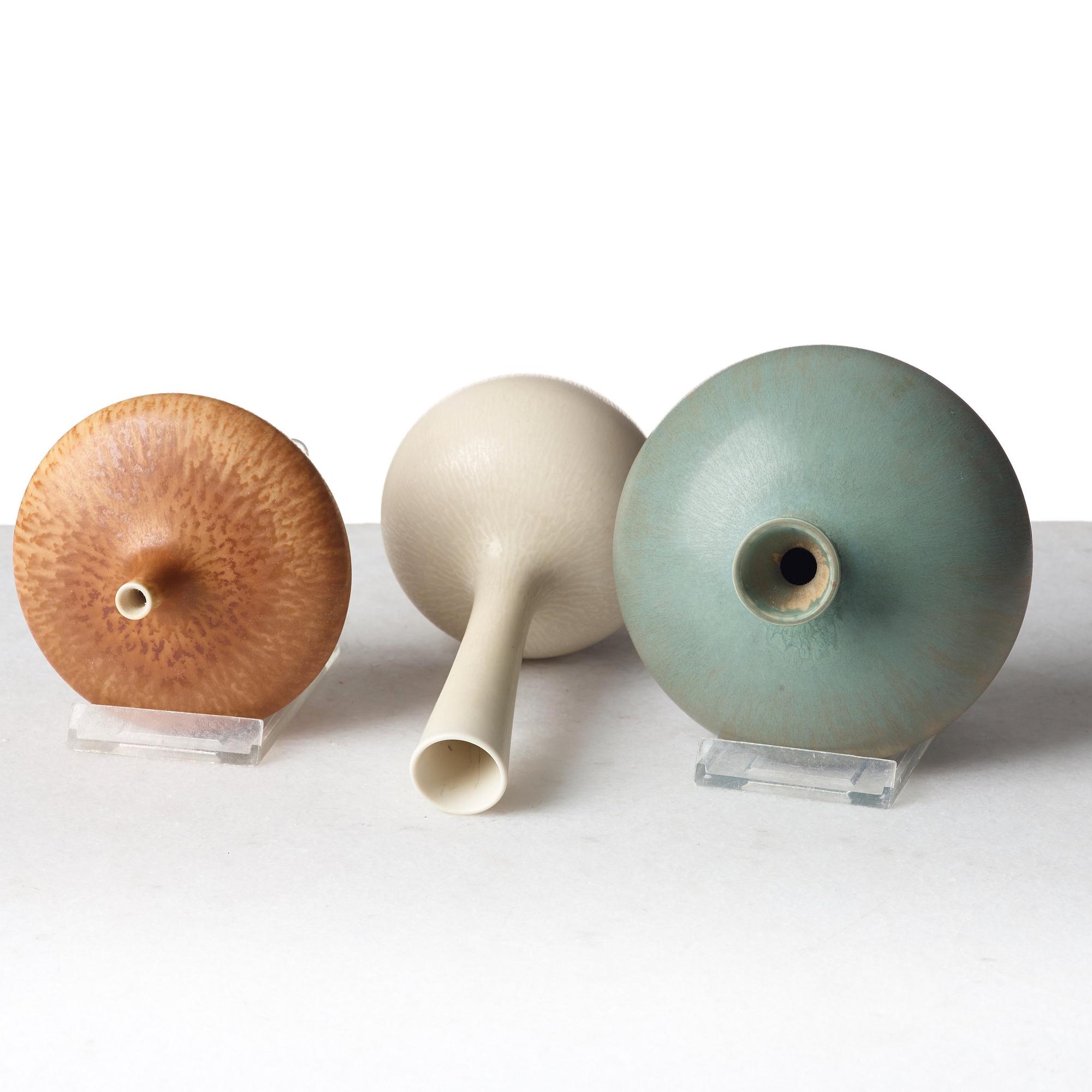 Berndt Friberg, vaser, 3 st, Gustavsbergs studio 1966-73.