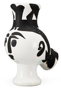 768. A Pablo Picasso faience vase 'Chouette femme', Madoura Vallauris, France 1951.