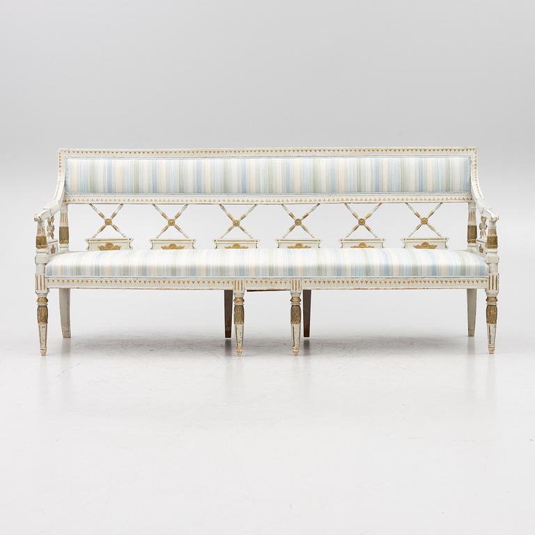 Sofa, late Gustavian, circa 1800.