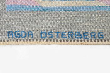 Agda Österberg, a tapestry, 'matta 307' flat weave and tapestry weave, c. 175 x 178 cm, signed AÖ.