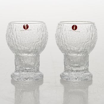 TIMO SARPANEVA, set of 12 'Naukku' drinking glasses from Kekkerit (Party) series for Iittala.