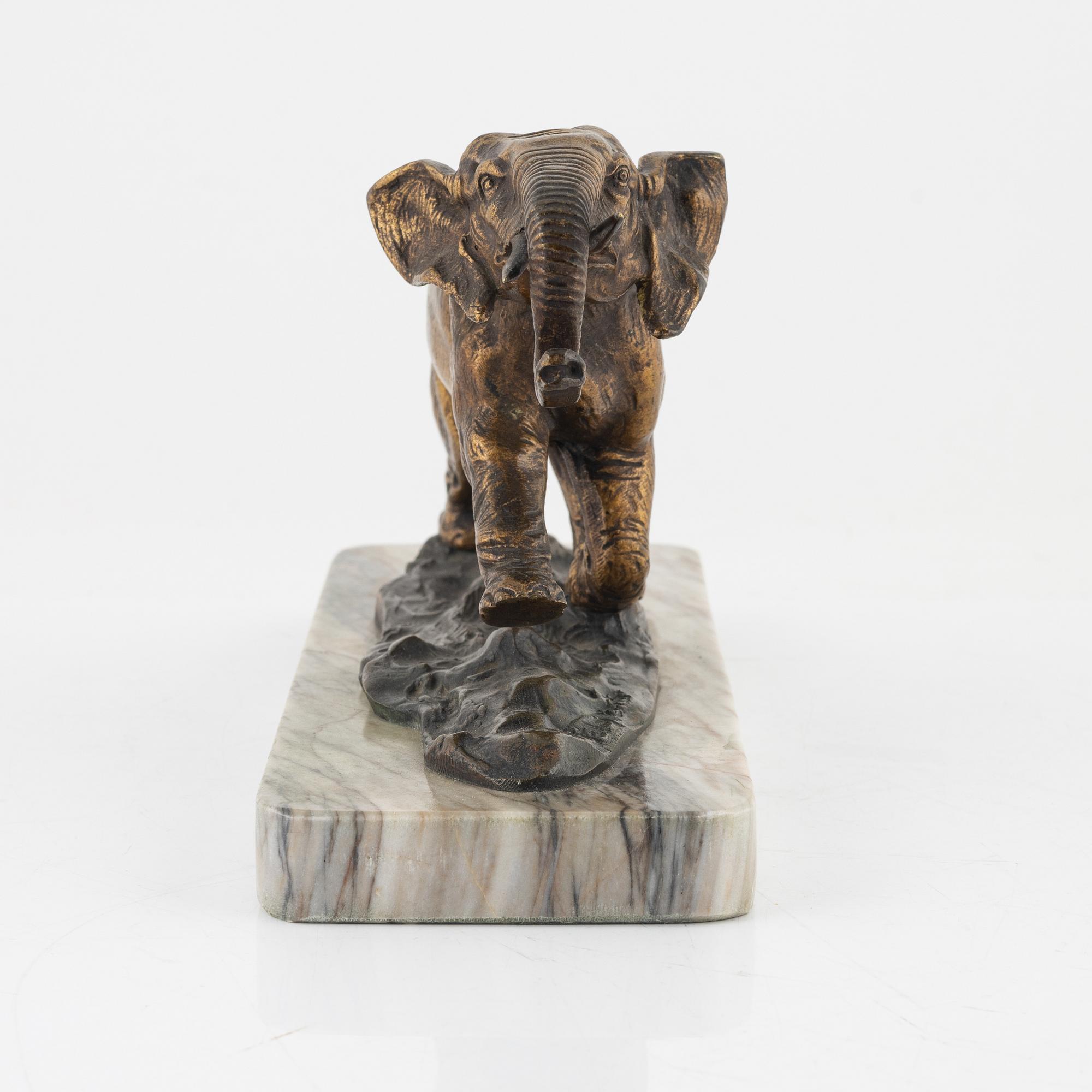 Ernest Louis Adnin, after, a bronze sculpture, signed.