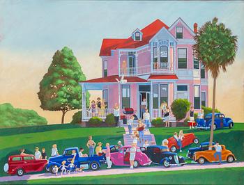 ULF GREDER, oil on canvas, signed.