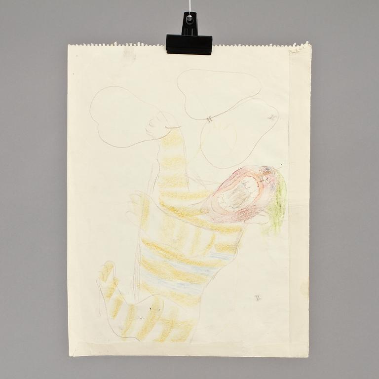 RAGNAR SANDBERG, pastellteckning, ej sign.