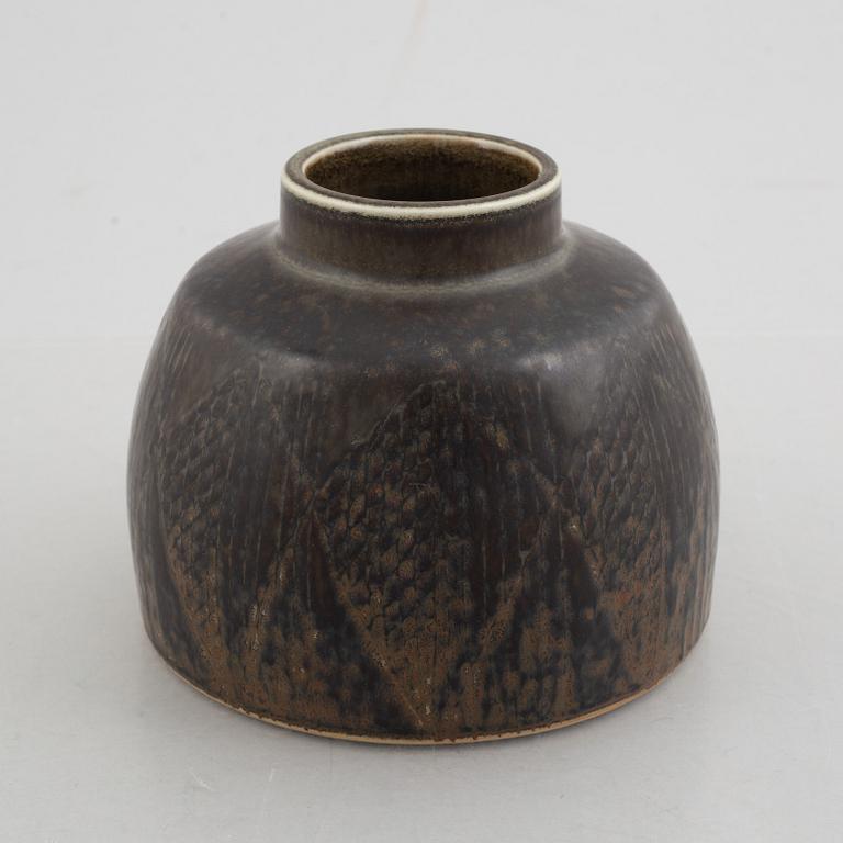 Carl-Harry Stålhane, a stoneware vase, Rörstrand Ateljé, 1960's.