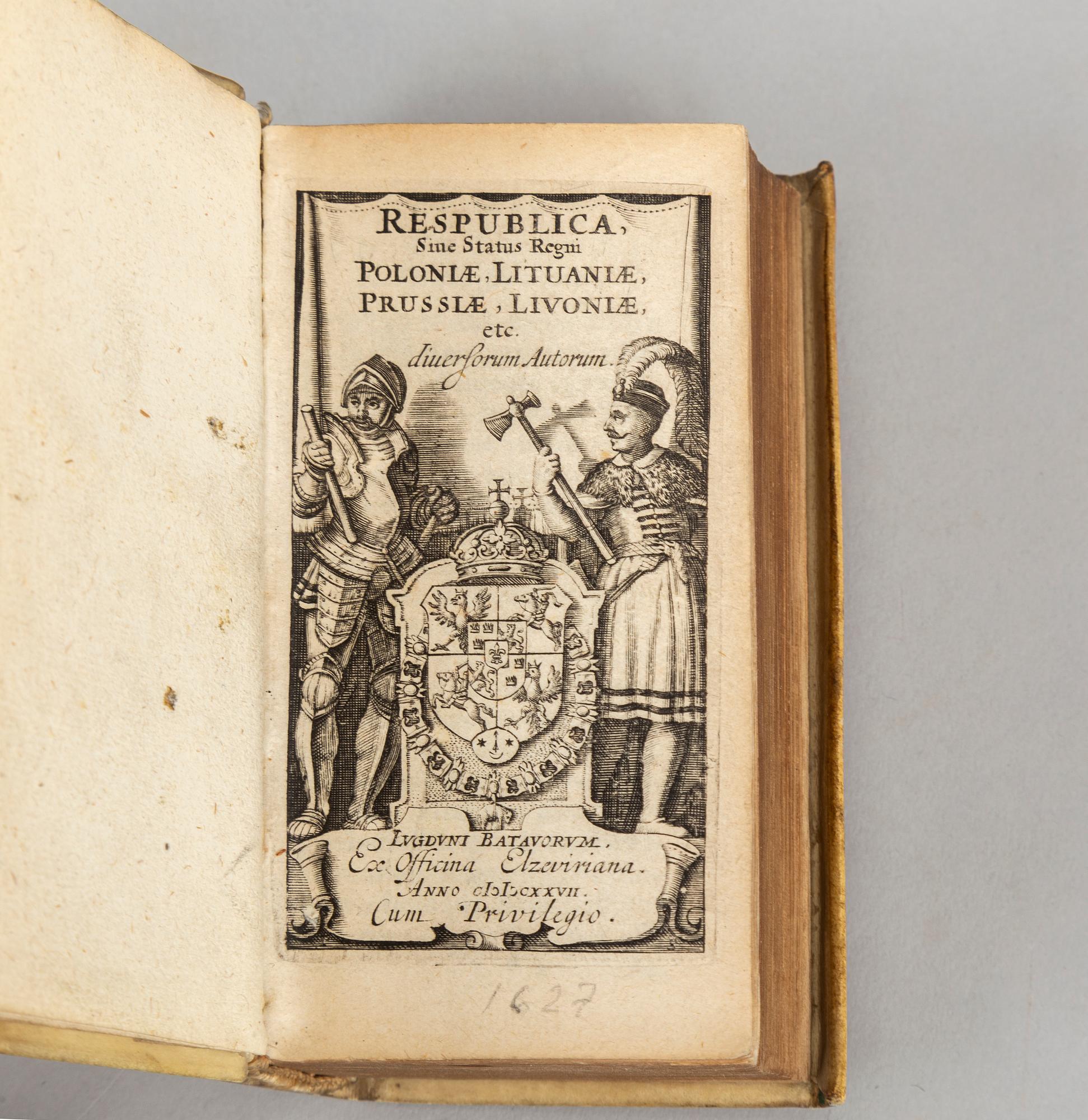 Elzevirs 1627, 1634 (Poland, Lithuania, Prussia, Livonia; Hungary, Belgium, Duchy of Savoy) (4 vol).