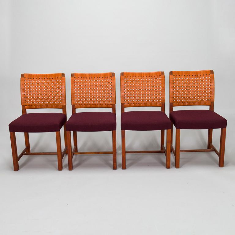 Carl Gustaf Hiort af Ornäs, four mid-20th century 'Näyttely' chairs  for HMN Huonekalu Nupponen.