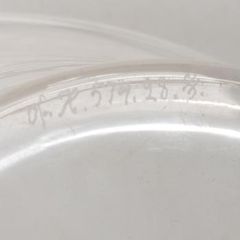 Edward Hald, A bowl with saucer, Orrefors.