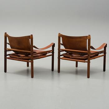 FÅTÖLJER, ett par, "Sirocco", Arne Norell, 1900-talets andra hälft.