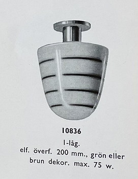 Harald Notini, a ceiling lamp, model "10836", Arvid Böhlmarks Lampfabrik, 1930s-40s.