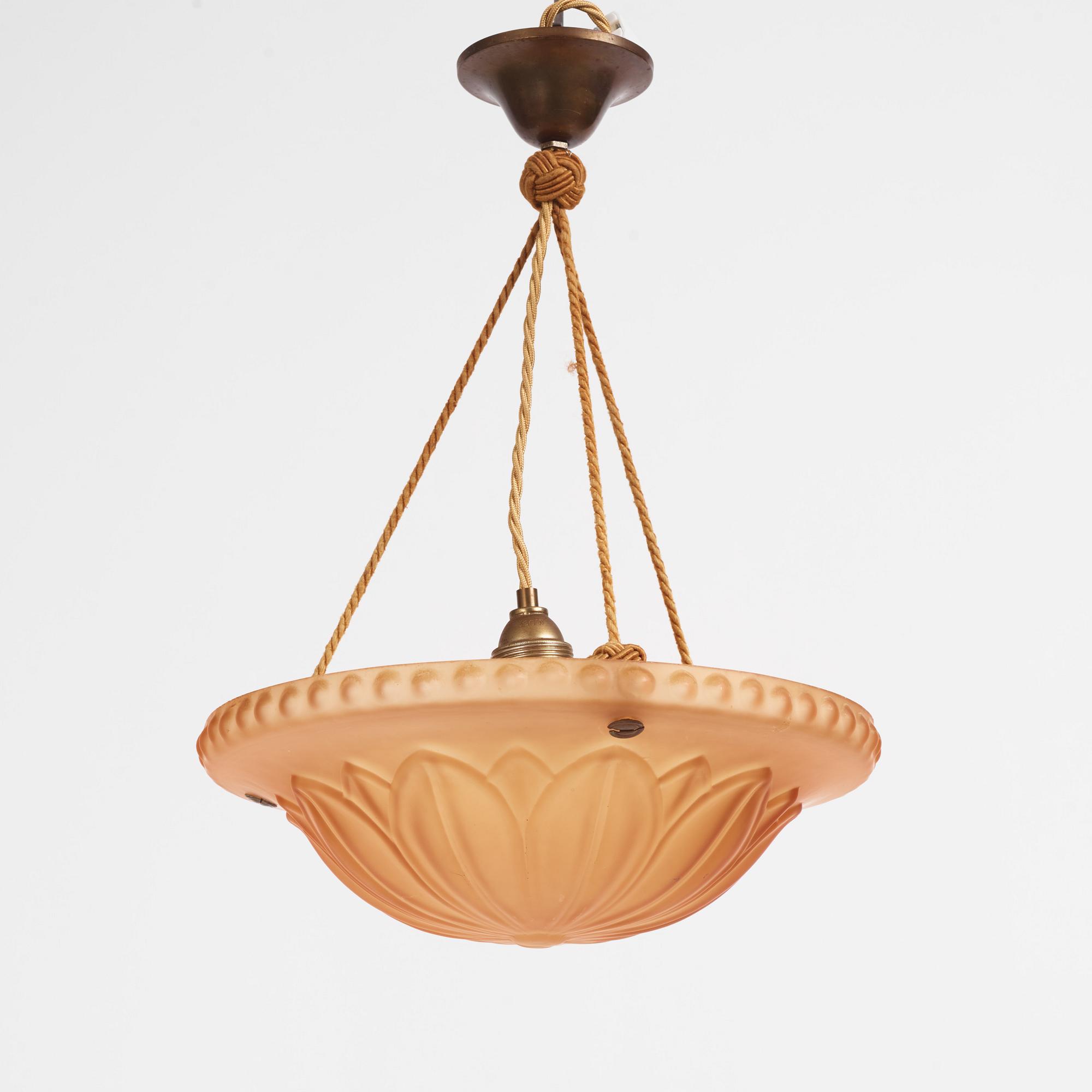 Harald Notini, a ceiling lamp model "10073", Arvid Böhlmarks Lampfabrik, 1920s.