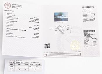 Korvakorut, briljanttihiotut timantit yhteensä 1.02 ct, 14K kultaa.