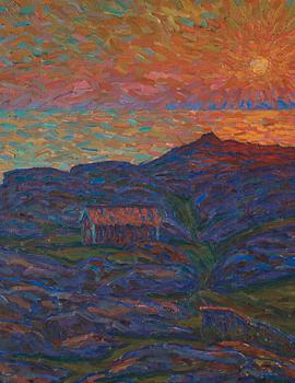 Axel Sjöberg, "Solen dalar" (Setting sun).