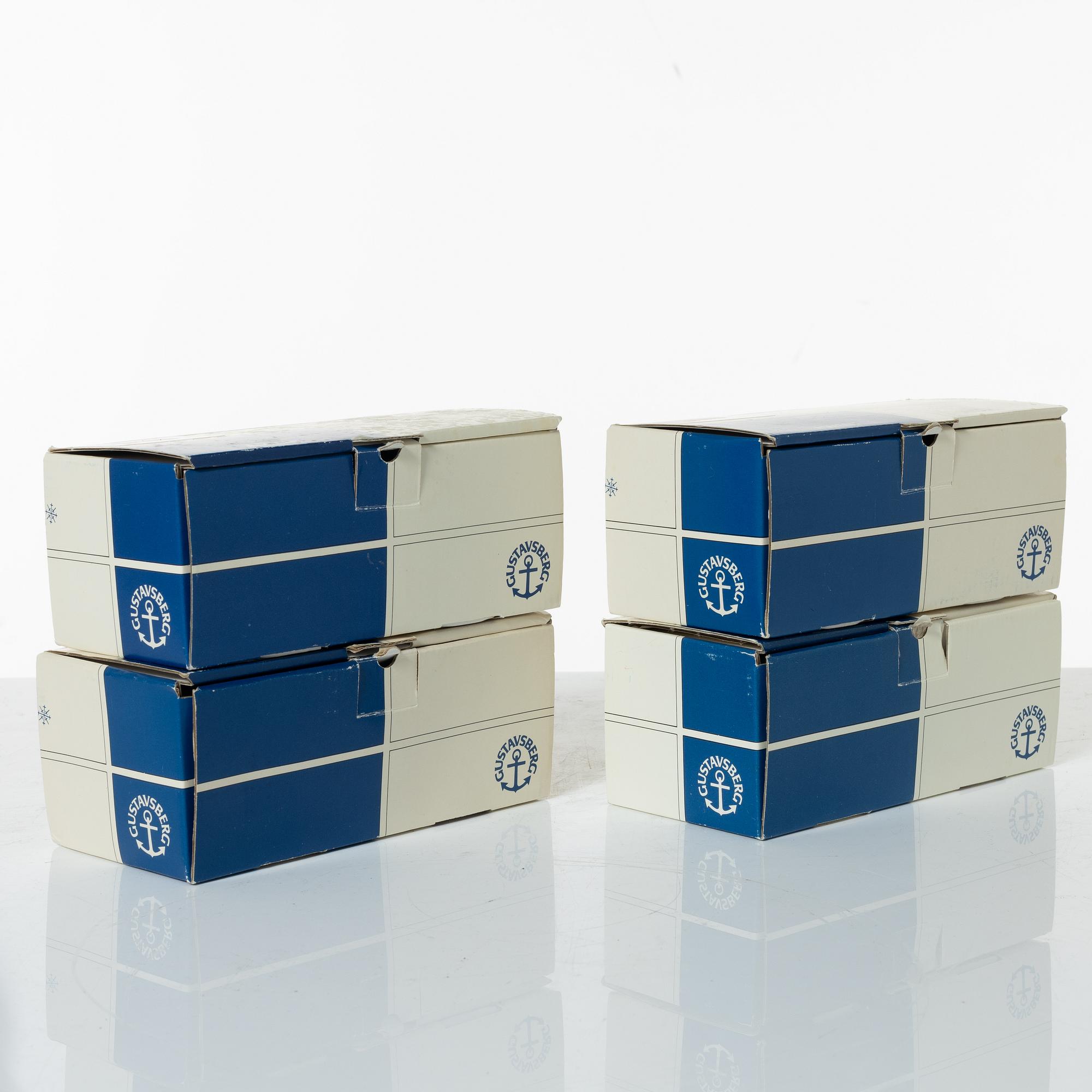 Lisa Larson, figurines/candle holders, 4 pcs, "Advent", stoneware, Gustavsberg.