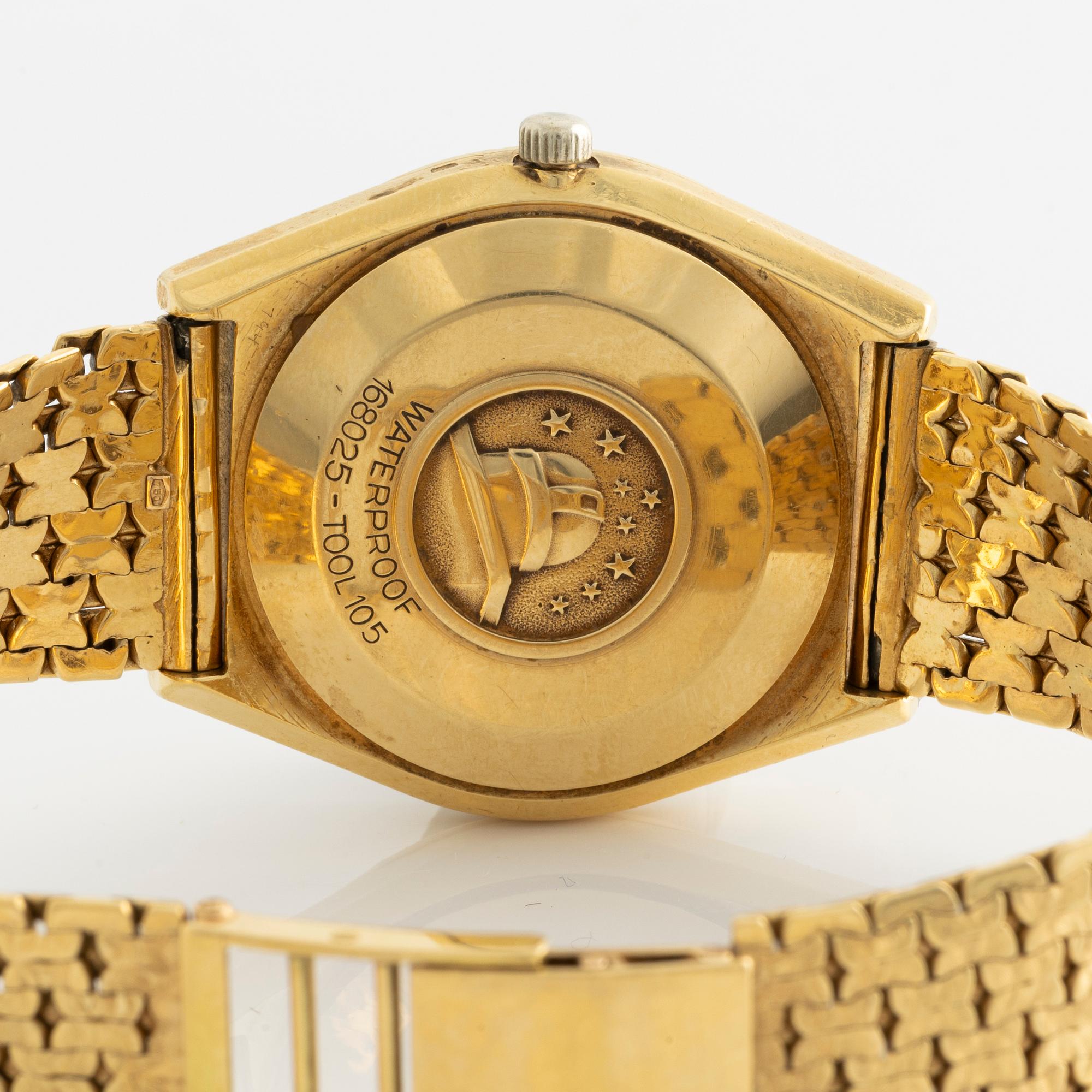 Omega, Constellation, "Pie-Pan OM Dial", armbandsur, 34 mm.