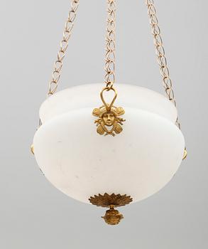 AMPEL, empirestil, 1900-talets första hälft. Höjd ca 85 cm.