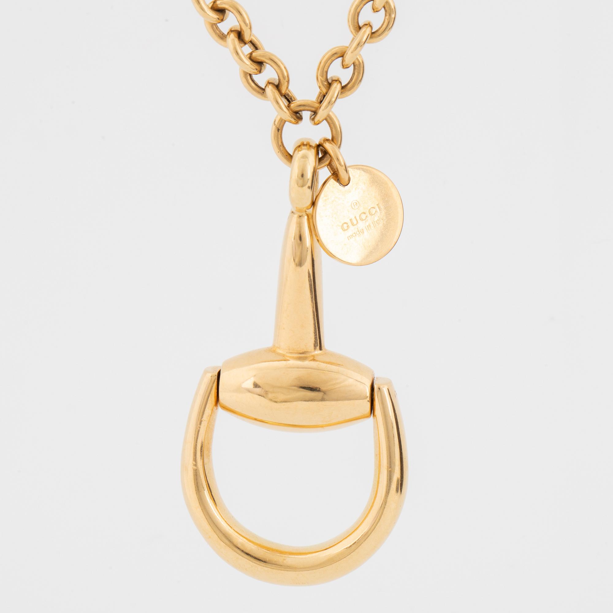 Gucci, 18K gold necklace.